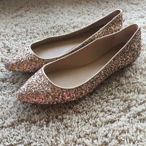 Ann Taylor Glitter Flats